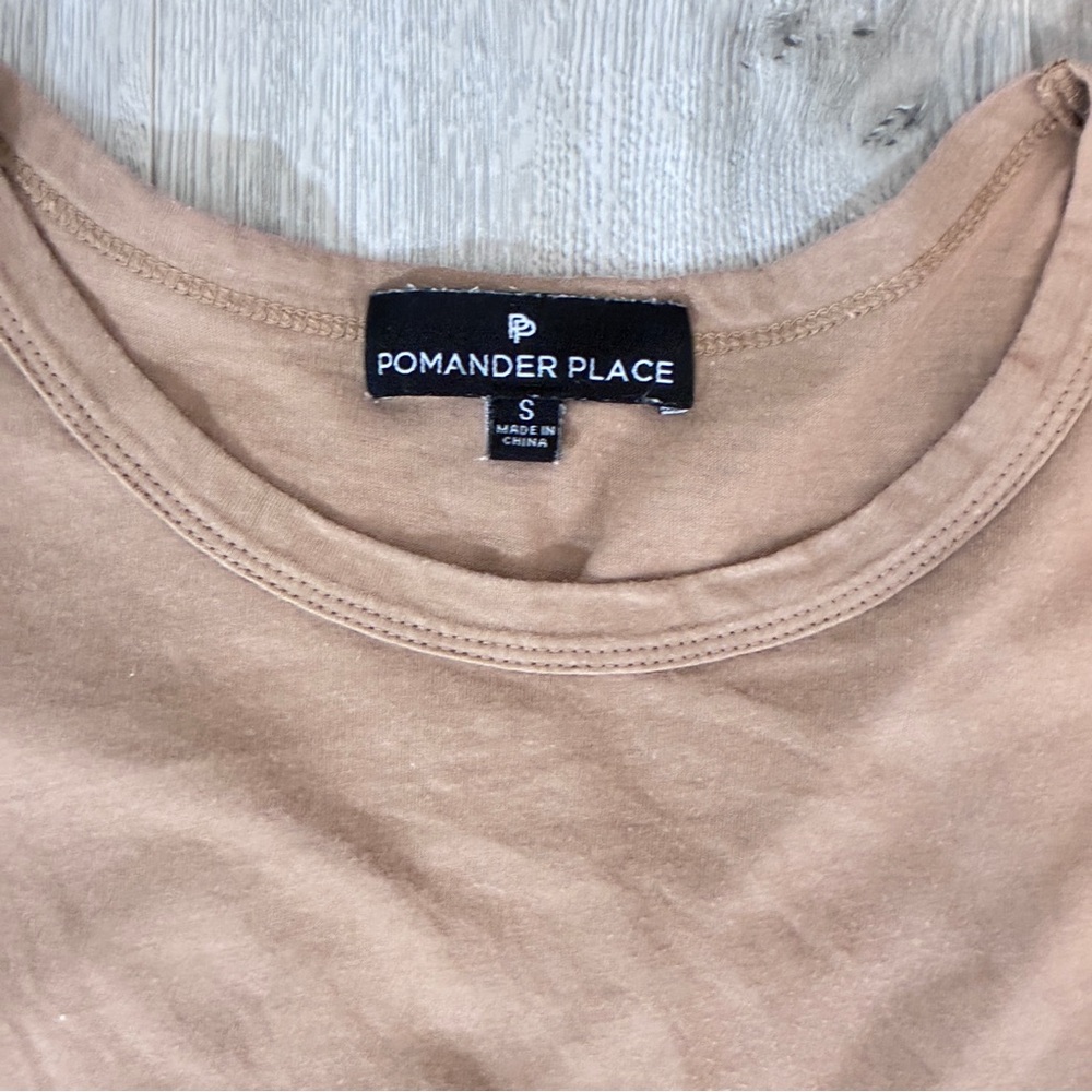 Tuckernuck Pomander Place Tan Vesty Puff Sleeve Top Small - Picture 10 of 13